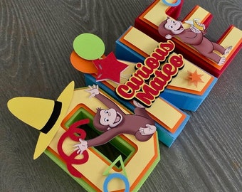 Curious George 3D Letters / Curious George Birthday Decor / Curious George Party Decorations / Curious George Party Decorations