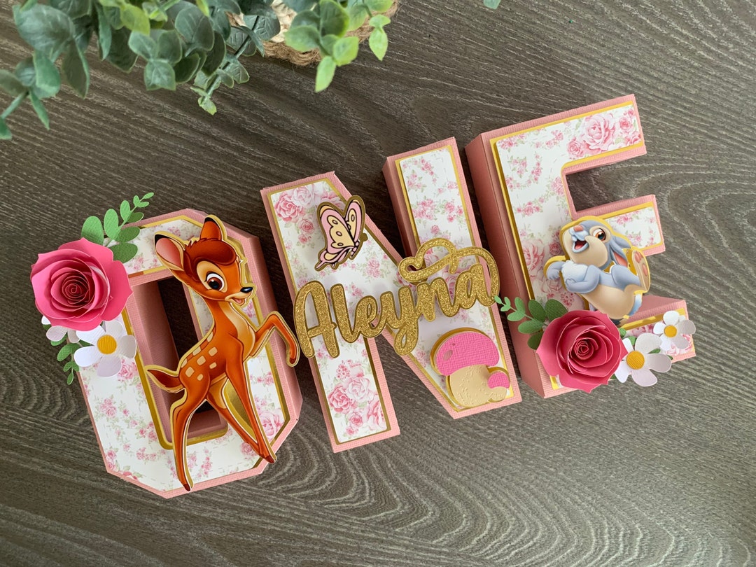 Bambi 3D Letters / Bambi Birthday Party / Bambi Birthday Decorations - Etsy