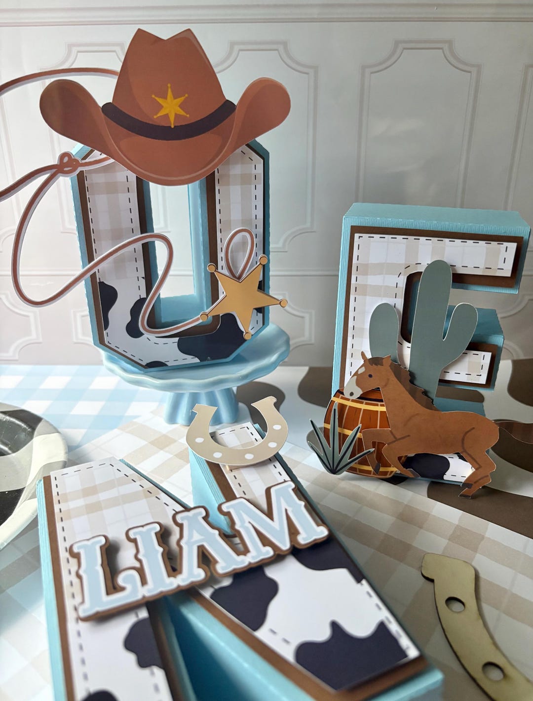 My 1st Rodeo 3D Letters / My First Rodeo Party Decor - Etsy