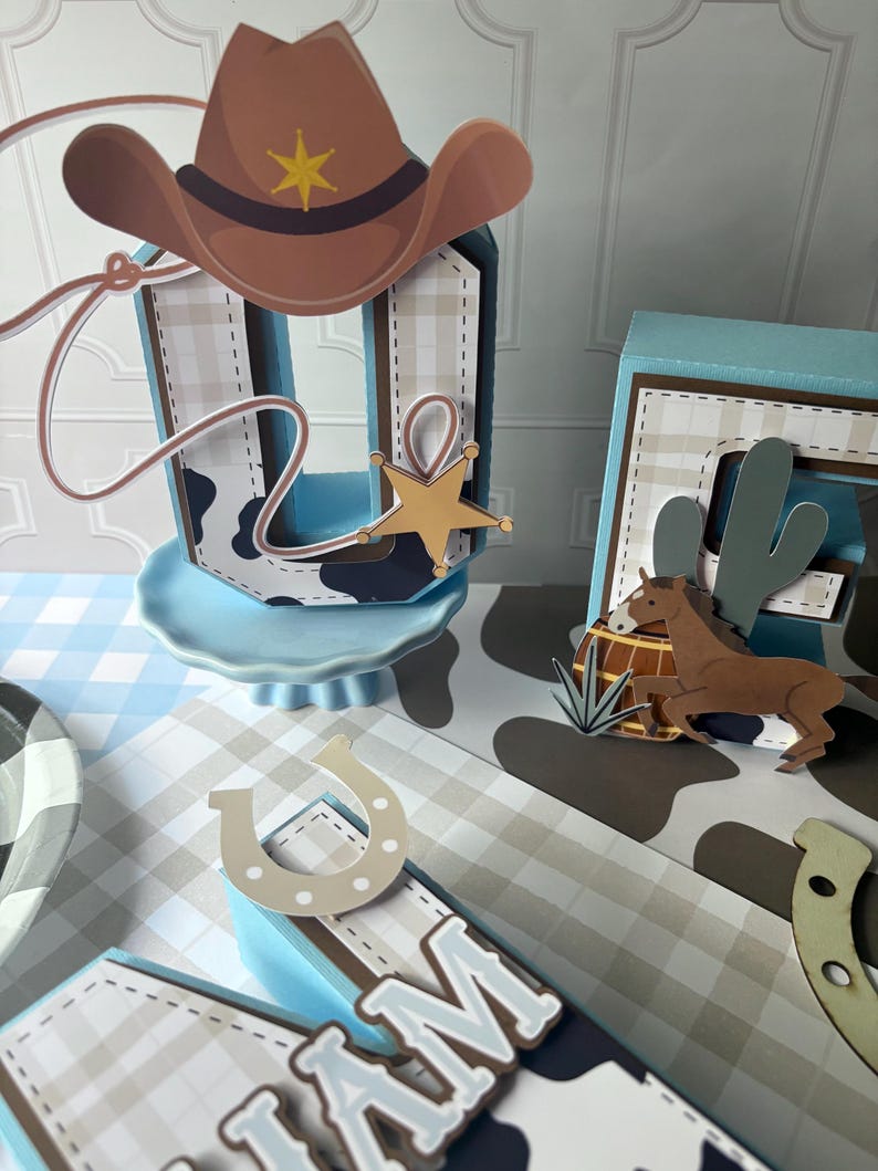 My 1st Rodeo 3D Letters / My First Rodeo Party Decor - Etsy