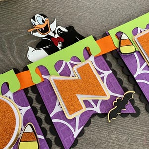 Mickey Mouse Halloween Banner / Mickey Halloween Birthday decor / Mickey Halloween Birthday Party/ Mickey Mouse High Chair Banner bild 3