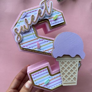 Candyland 3D Letters / Candyland Birthday Party