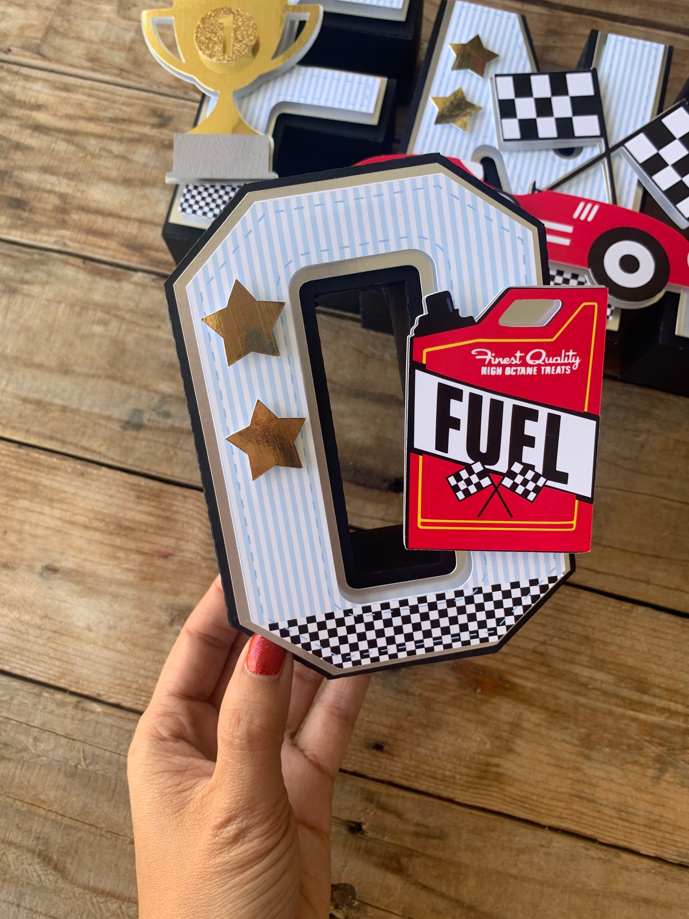 Vintage Race Car 3D Letters / Race Car Birthday Party | Etsy