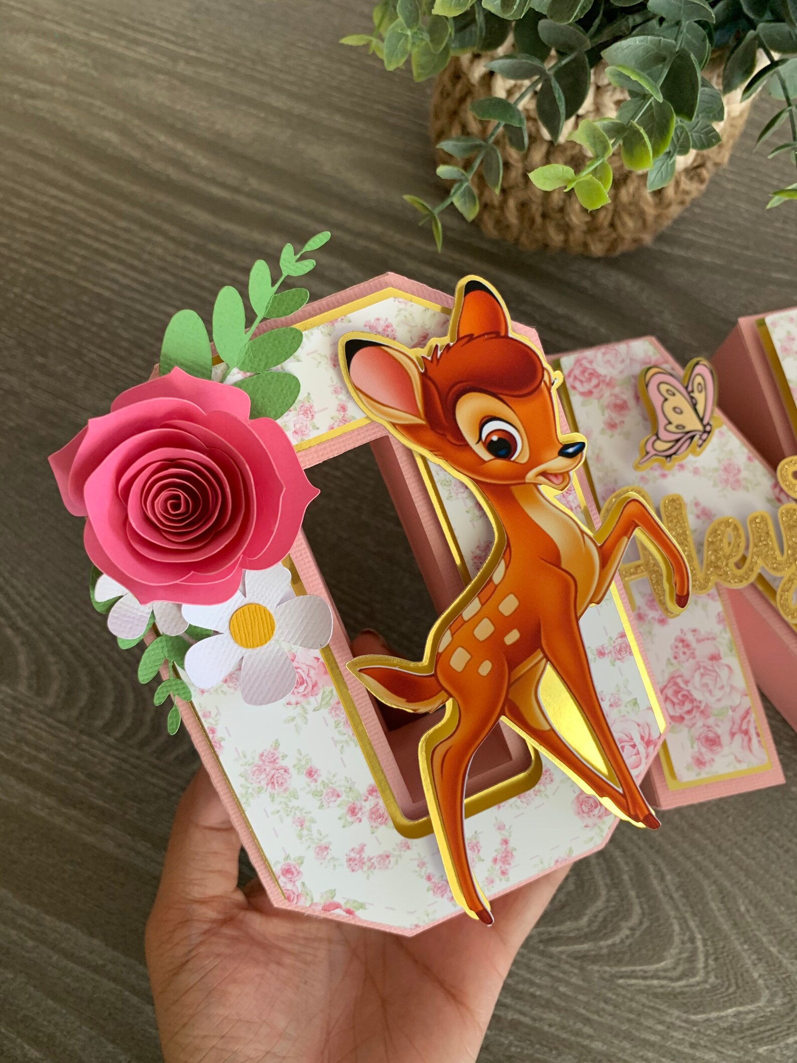 Bambi 3D Letters / Bambi Birthday Party - Etsy