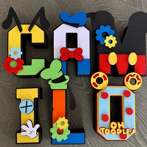 Mickey Mouse Club House 3D Letters / Mickey Club House Birthday Party ...