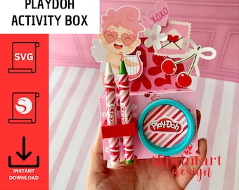 Playdoh Activity Box / Activity Box SVG Template