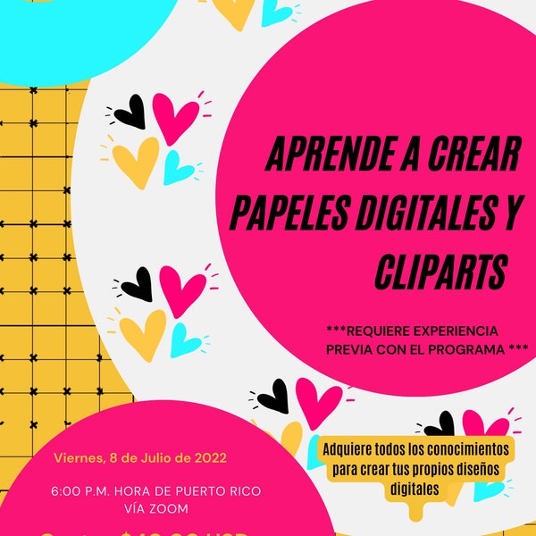 Crea tus propias imágenes y papeles digitales. Nivel principiante.