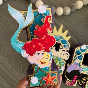 Little Mermaid 3D Letters/ Little Mermaid Birthday Decorations / Little Mermaid Birthday