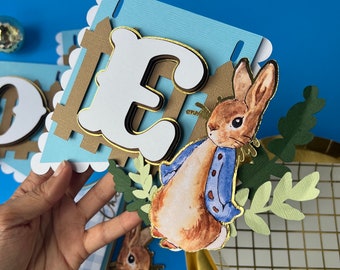 Peter Rabbit Birthday Banner / Peter Rabbit Birthday Theme / Peter Rabbit Party Decorations