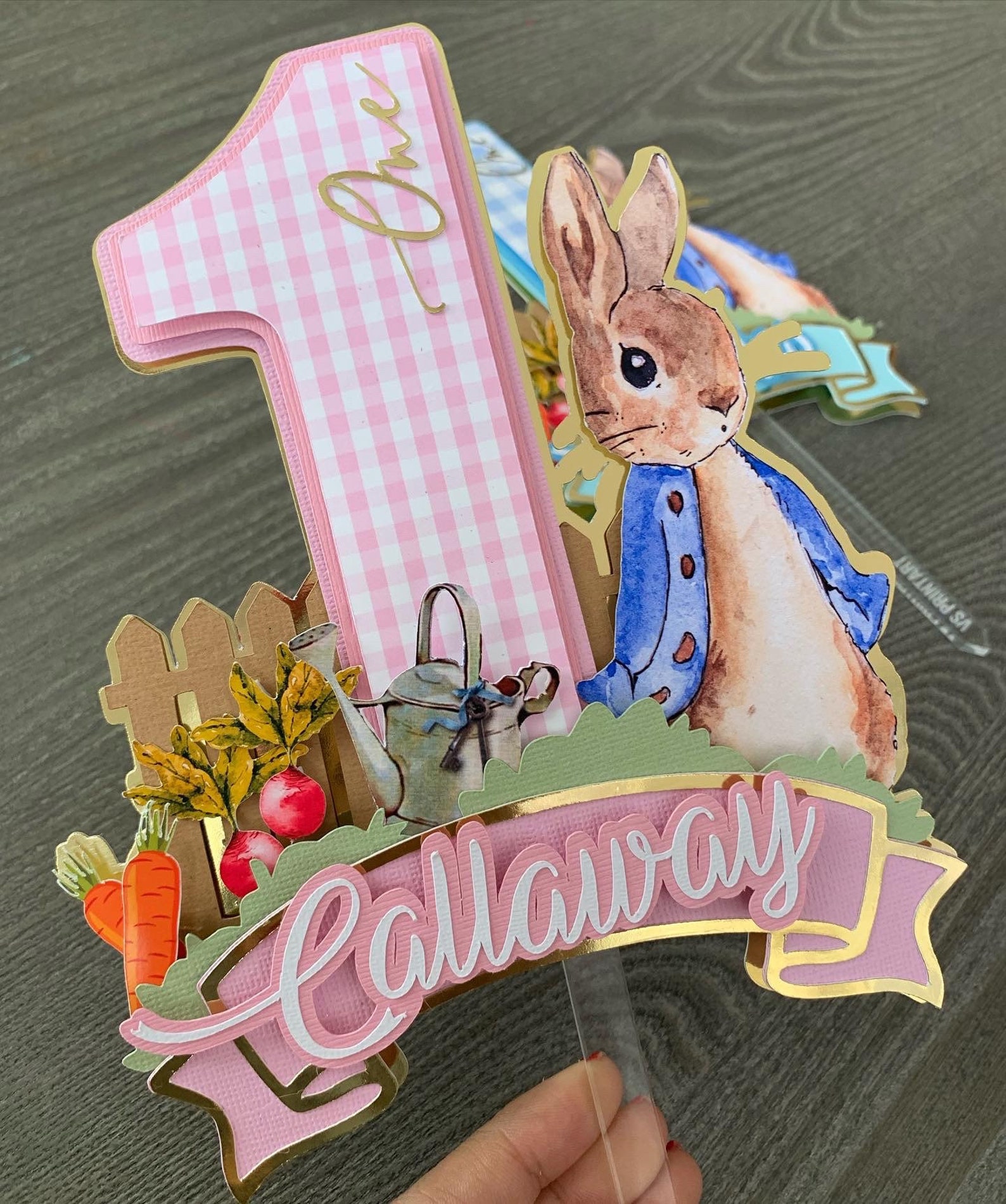 Peter Rabbit Cake Topper / Peter Rabbit Birthday Party/ Peter Etsy