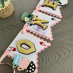 Alice in Wonderland HC Banner / Alice in Wonderland Banner / Alice in Wonderland Birthday Decorations