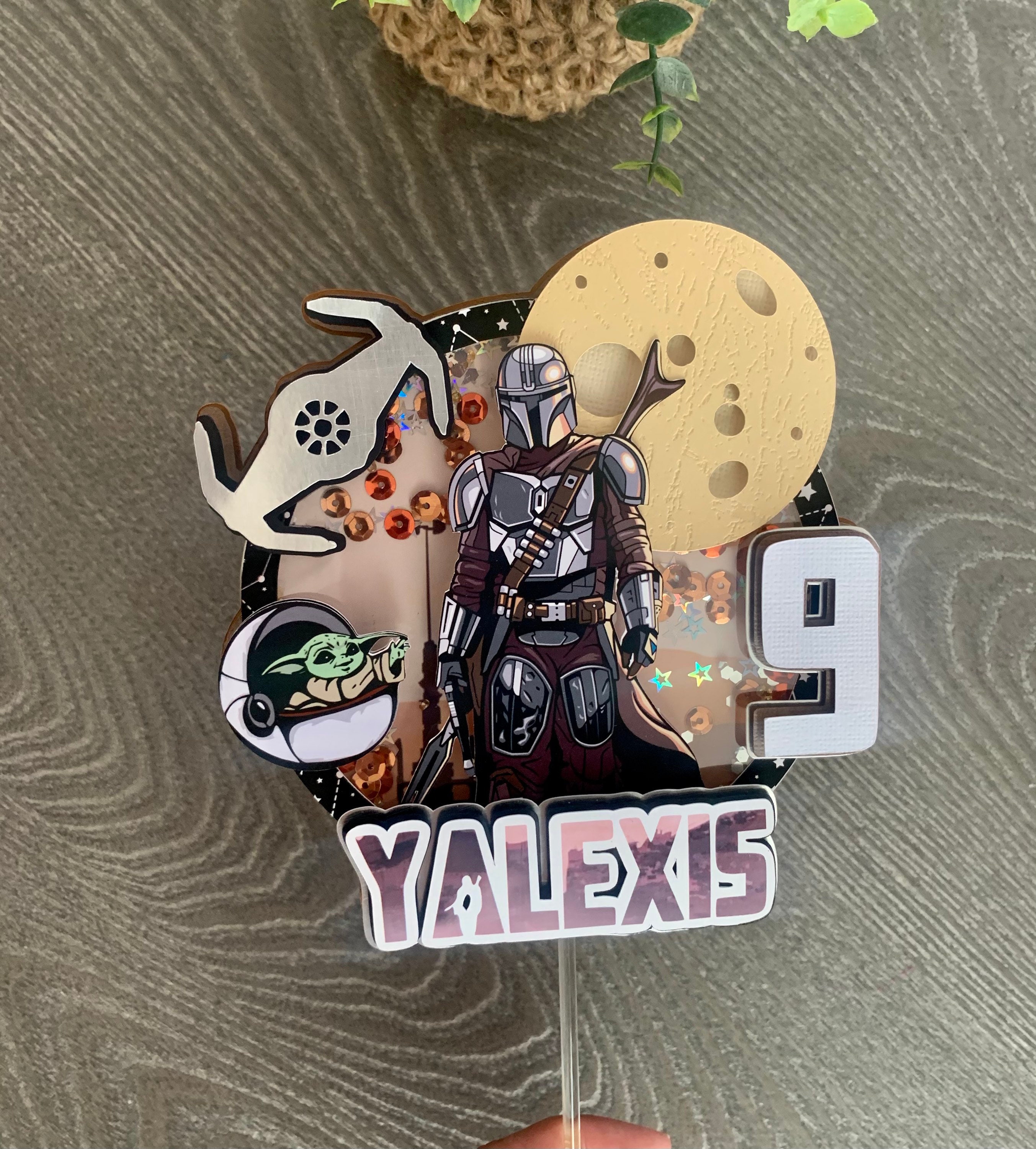 The Mandalorian Cake Topper / The Mandalorian Birthday Party | Etsy