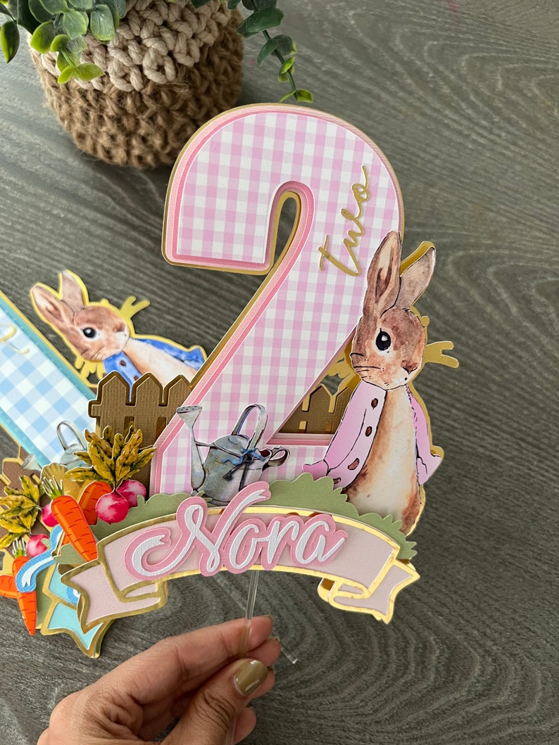 Peter Rabbit Cake Topper / Peter Rabbit Decorations/ Peter Etsy