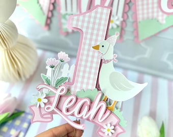 Silly Goose Cake Topper / Silly Goose 1st Birthday / Silly Goose Birthday/ One Silly Goose Cake Topper
