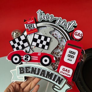 Two Fast 3D Letters / Race Car Birthday Party / Vintage Race Car ...