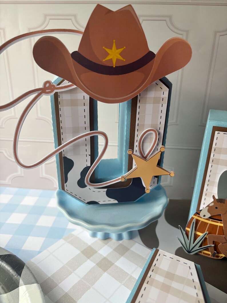 My 1st Rodeo 3D Letters / My First Rodeo Party Decor - Etsy