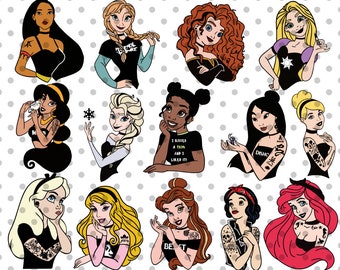 Disney Princess Svg Etsy