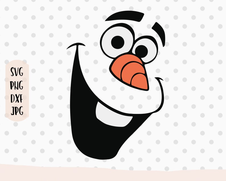 Puede incluir: Una ilustraci&oacute;n de dibujos animados en blanco y negro de la cara de un mu&ntilde;eco de nieve con una gran sonrisa, dos ojos negros y una nariz de zanahoria naranja.