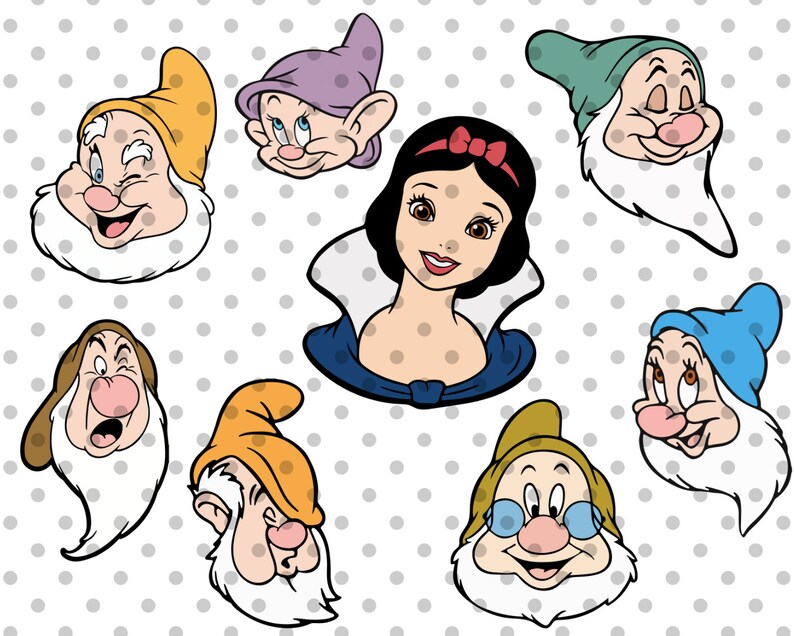 Download 8pcs Layered Snow White svg Snow White clipart seven ...