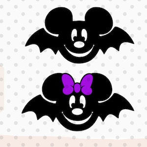 Halloween Bats SVG, Mouse Head svg, Halloween spider web svg, halloween mouse svg, bats svg