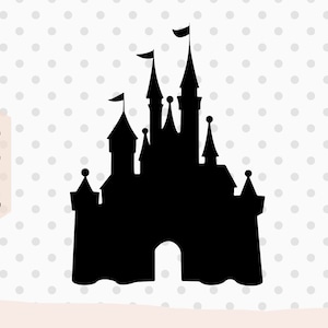 Burg SVG, Maus Burg svg, Park Burg svg, Burg Silhouette svg, Zauberschloss svg, Maus Kopf svg