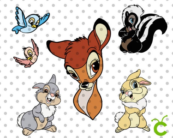 Download Layered Bambi Svg Bambi Silhouette Svg Bambi Cricut Disney Etsy