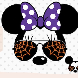 2pcs, Mouse Spider Web SVG, Mouse Head svg, Halloween spider web svg, halloween mouse svg, mouse sunglasses svg