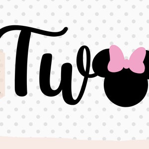 Twee svg, muis verjaardag svg, muis een svg, tweede verjaardag svg