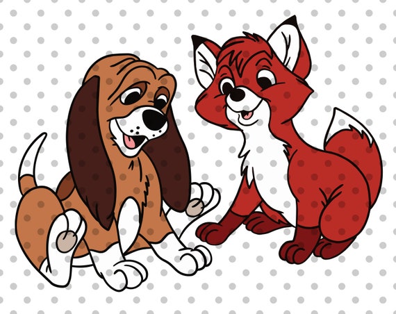 Download Fox And The Hound Svg Fox Svg Hound Svg Cricut Svg Disney Etsy