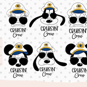 Kreuzfahrt Squad SVG Bundle, Kreuzfahrt svg, Kapitän svg, Kapitän Maus svg, Familie Kreuzfahrt svg, Kreuzfahrt Tür svg, Seemann svg, Maus Kreuzfahrt svg