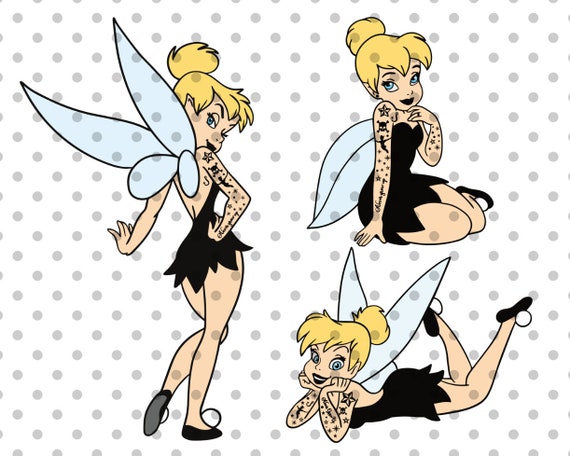 Download 3pcs Punk Tinkerbell Svg Peter Pan Svg Tinkerbell Svg Etsy