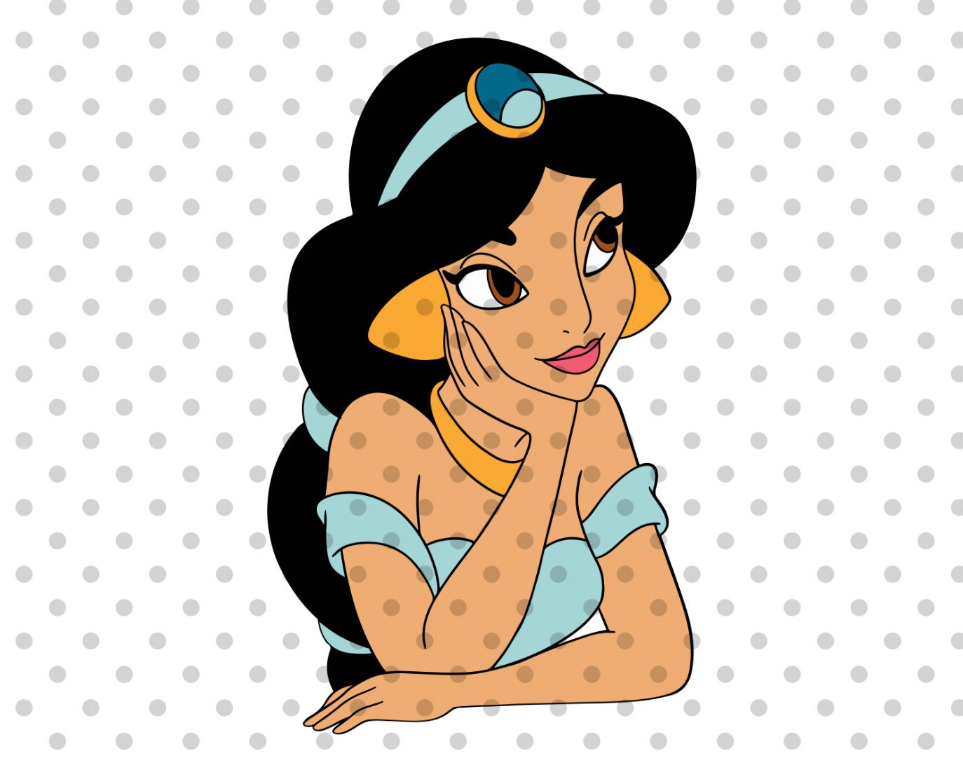 LAYERED Jasmine svg Aladdin svg Disney Princess svg disney Etsy