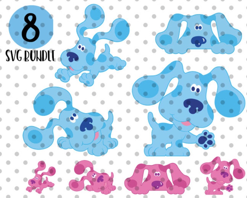 Download 8pcs Blue's Clues svg bundle blues clues svg magenta | Etsy