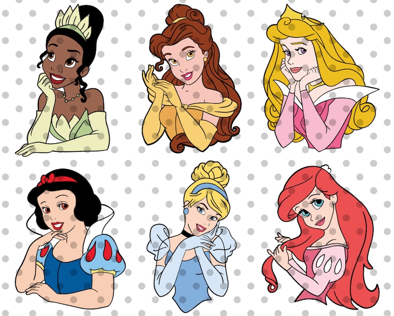 Download 6pcs LAYERED disney princess svg princess svg cricut | Etsy