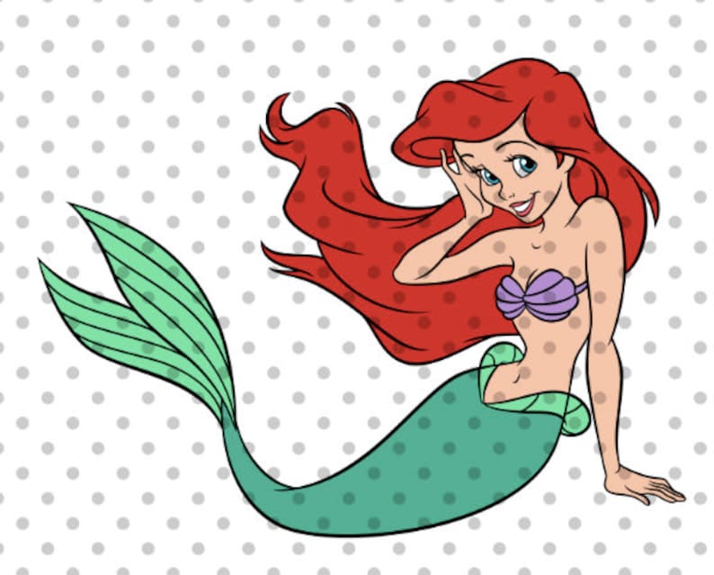 Download LAYERED Ariel svg Ariel cut file Ariel cricut sebastian | Etsy