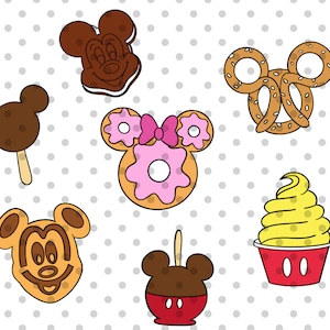 7pcs, Layered, Park Snacks SVG Bundle