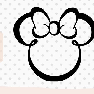 Mouse Head SVG, Mouse bow svg, Mouse Head outline, Mouse head silhouette