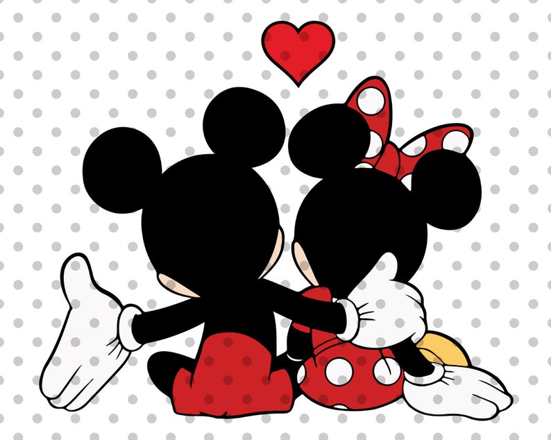 LAYERED Mickey Svg Minnie svg Mickey and Minnie Cricut | Etsy