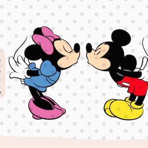 CAPAS, Ratón Pareja svg, Amor svg, besos svg