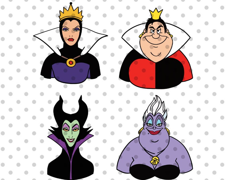 Download LAYERED disney villians svg evil queen svg queen of hearts ...