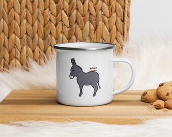 Burro Tea Party Enamel Mug