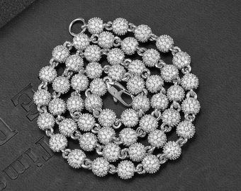 8-22 MM クラスプ アイス マイアミ キューバン リンク モアッサナイト