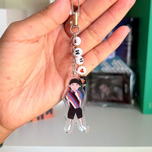 RM from BTS, Kim Namjoon Keychain, Indigo, Namjooning, rm, Museum, Kpop, Idol, BTS, Fanart