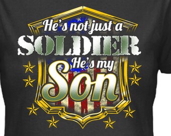 Il n’est pas seulement un soldat, il est mon fils, Memorial Day, téléchargement numérique, maquette incluse! Fichier PNG DTG, Impression POD, Pas une chemise, Pod Pros