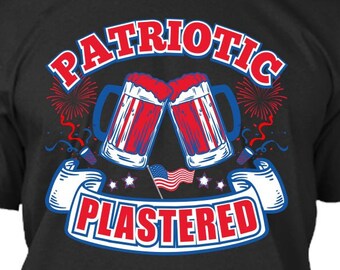 Patriotique et plâtré, conception de t-shirt du 4 juillet uniquement, téléchargement numérique, maquette incluse! Fichier PNG DTG, Impression POD, Pas une chemise, Pod 14