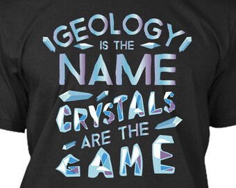 Géologie est le nom Cristaux le jeu Sublimation, DTG Design Uniquement Téléchargement numérique, Maquette incluse! Fichier PNG pour l’impression POD, pas une chemise
