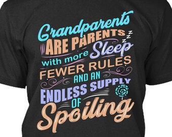 Grandparents are Parents More Sleep Sublimation, DTG, Design Only, Digital Download, Mockup Included! PNG File for POD Printing, Not a shirt