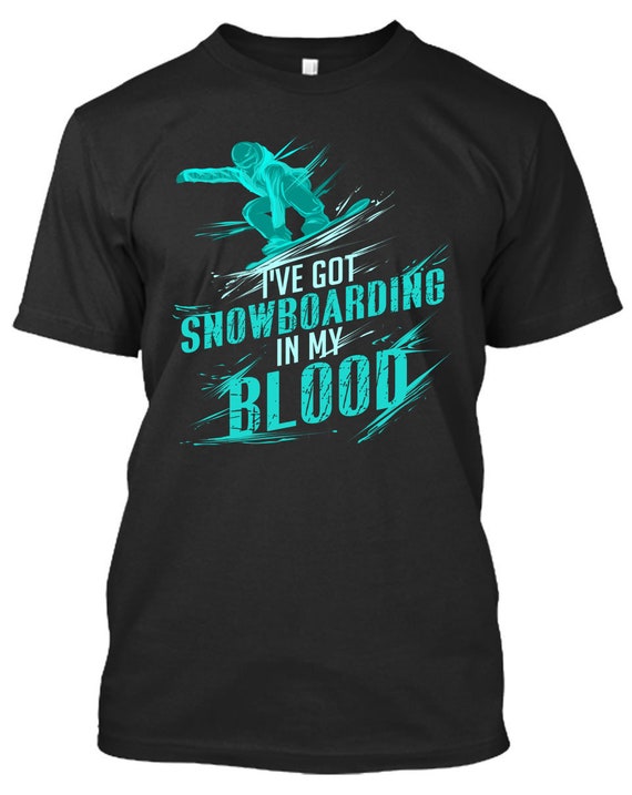 Snowboarding Is In My Blood, Sublimation, DTG, Design Only, Digital Download, Mockup! PNG File for POD Printing, Not a shirt, Pod File