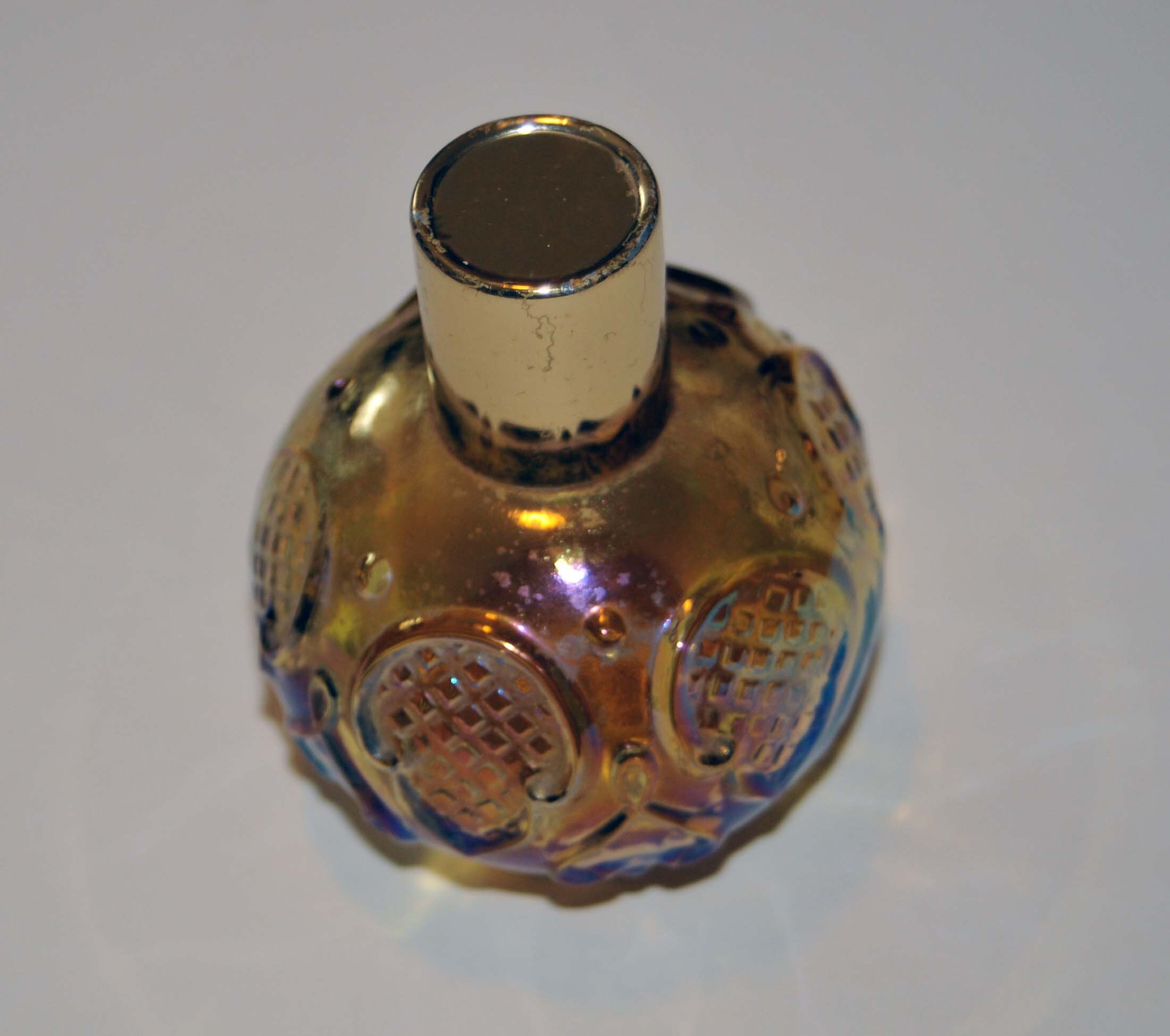 AVON Carnival Glass Look Refillable Perfume Bottle Etsy
