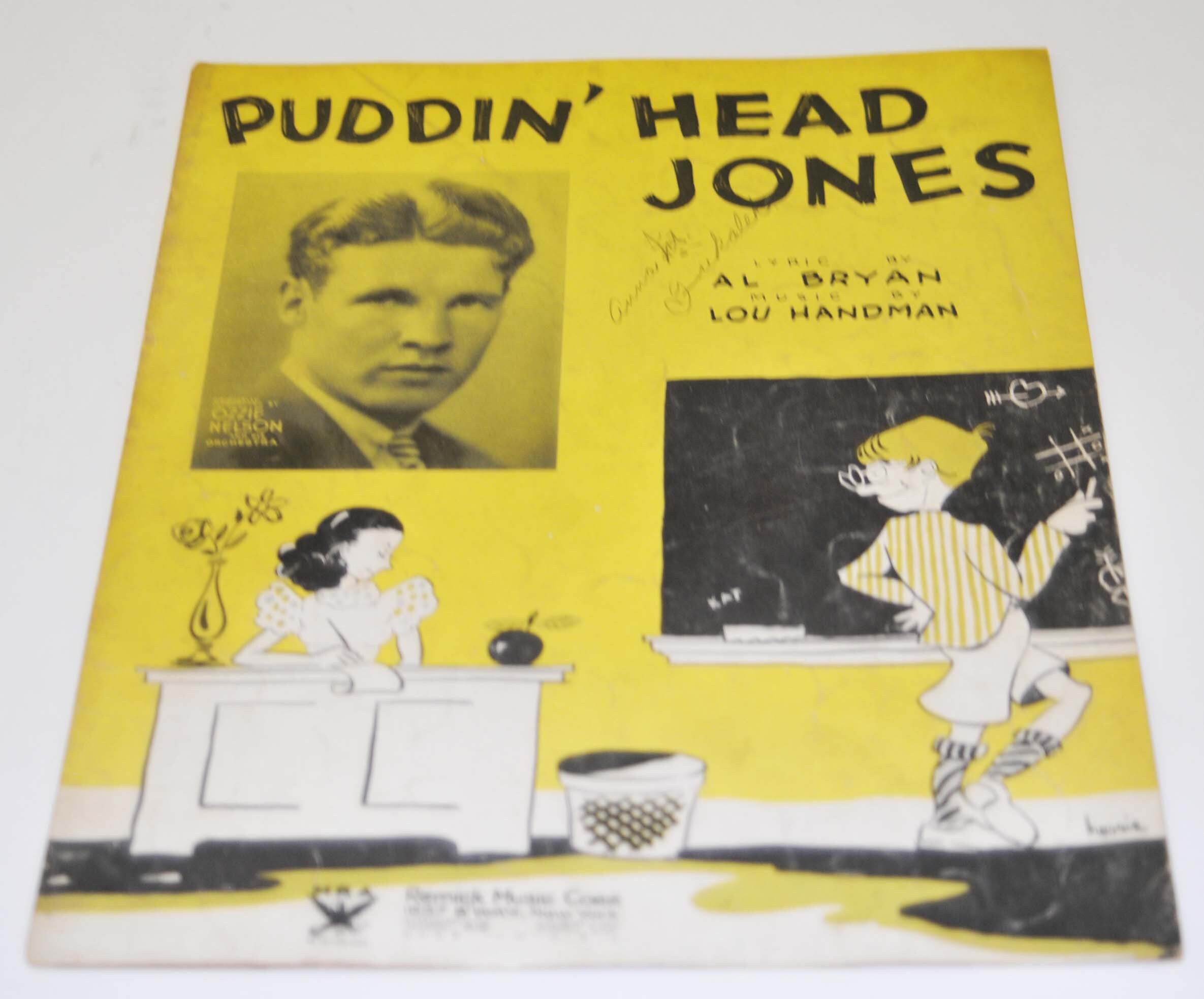 1933 Sheet Music Puddin' Head Jones Etsy